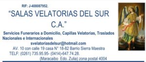 SALAS VELATORIAS DEL SUR, C.A.